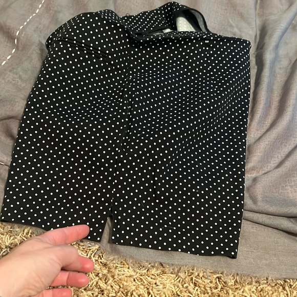 Smooth front black and white micro dot shorts - Picture 6 of 6